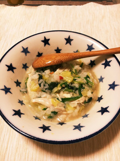 参鶏湯風お粥-レシピのメイン写真