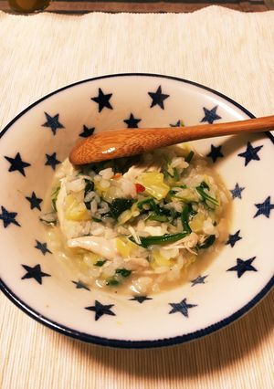 参鶏湯風お粥-レシピのメイン写真