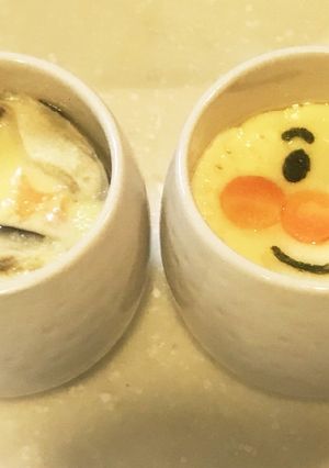 簡単！子供が喜ぶアンパンマン茶碗蒸し☆-レシピのメイン写真
