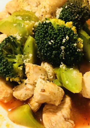 鶏肉サイコロソテーのトマトソースラグー-レシピのメイン写真