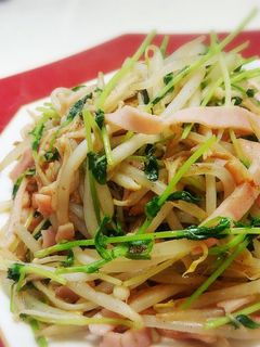 簡単節約【モヤシと豆苗のサッと炒め】-レシピのメイン写真