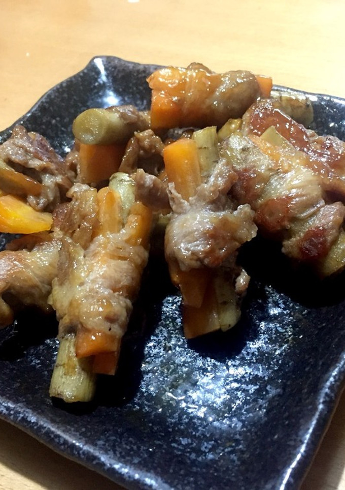 クセになる食感☆ごぼうの肉巻き-レシピのメイン写真