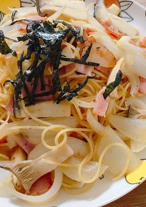 バター醤油の和風パスタ-レシピのメイン写真