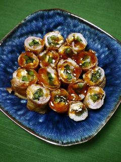 簡単!肉巻き☆ひとくちすき焼き-レシピのメイン写真
