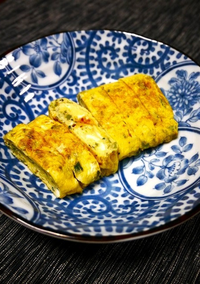 簡単！春菊の卵焼き(だし巻き)-レシピのメイン写真