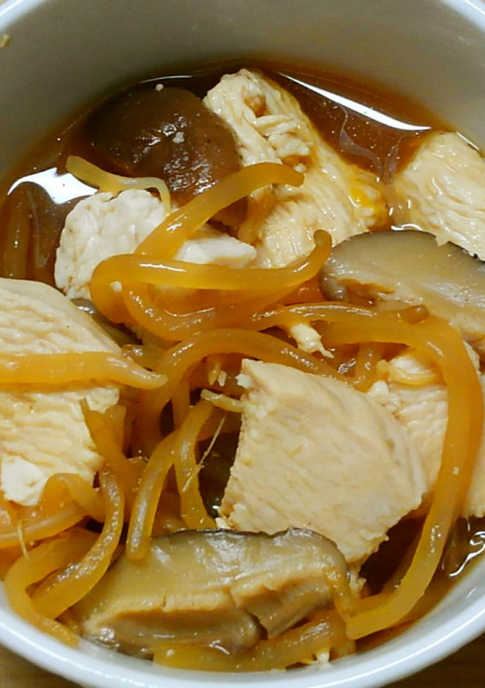 簡単 和食❁鶏むね肉ともやし 椎茸の煮物-レシピのメイン写真
