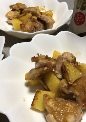 とり肉とじゃが芋の味噌炒め-レシピのメイン写真