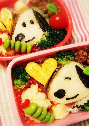☆キャラ弁☆スヌーピー☆-レシピのメイン写真