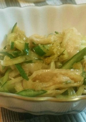 鶏皮ときゅうりの和え物-レシピのメイン写真