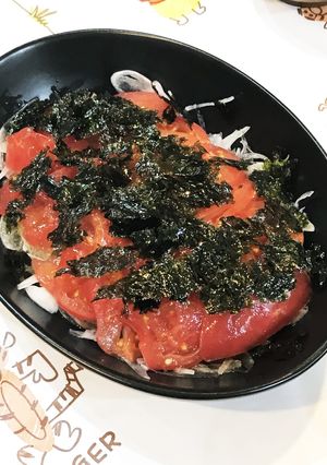 旦那大好き♪新玉ねぎのトマトサラダ-レシピのメイン写真