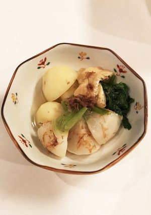 春の味♪ 新じゃがとカブのおかか煮-レシピのメイン写真
