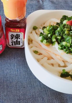お手軽!ピリ辛ねぎうどん-レシピのメイン写真