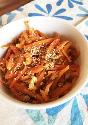 簡単にんじんしりしり☆お弁当や常備菜に-レシピのメイン写真
