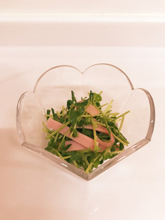 ❁豆苗とハムのサラダ❁-レシピのメイン写真