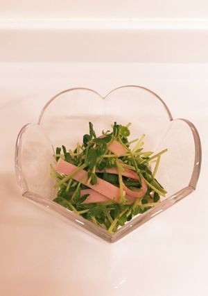 ❁豆苗とハムのサラダ❁-レシピのメイン写真