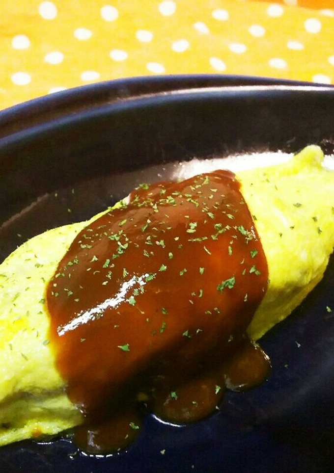 玉ねぎと挽き肉の簡単オムレツ-レシピのメイン写真