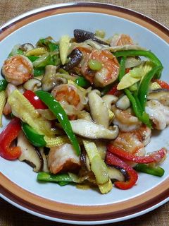 海老と彩り野菜のナンプラー炒め-レシピのメイン写真