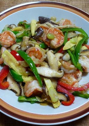 海老と彩り野菜のナンプラー炒め-レシピのメイン写真