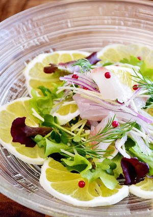 伊豆産　ニューサマーオレンジと鯛のサラダ-レシピのメイン写真
