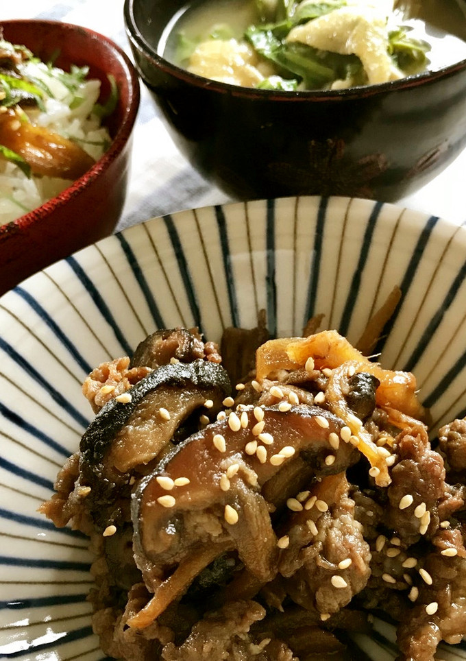 生姜と椎茸と牛肉のしぐれ煮風-レシピのメイン写真