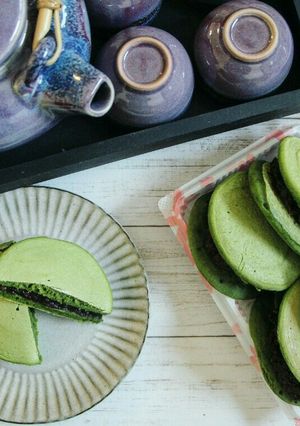 簡単！HMでもっちもち♪抹茶どら焼き-レシピのメイン写真