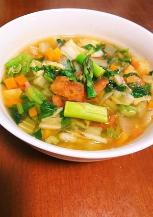【減量中】丼で☆ダイエッターの野菜スープ-レシピのメイン写真