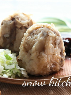高野豆腐とごぼうの炊き込みおにぎり☆-レシピのメイン写真
