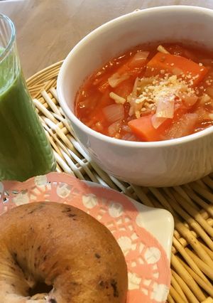 簡単過ぎ！ミネストローネ風スープ（覚書）-レシピのメイン写真
