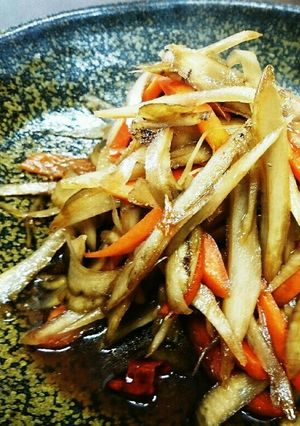 カキ醤油の自家製割下で簡単きんぴらごぼう-レシピのメイン写真
