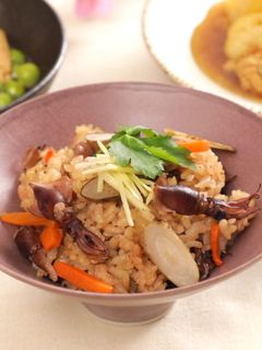 ほたるいかの炊き込みご飯-レシピのメイン写真