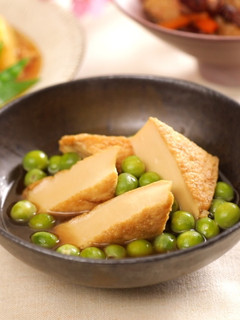 うすいえんどうと厚揚げの煮物-レシピのメイン写真