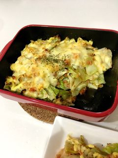 簡単☆キャベツと鮭フレークのチーズ焼き-レシピのメイン写真