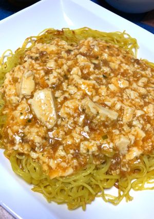 簡単！麻婆豆腐堅焼きそば-レシピのメイン写真
