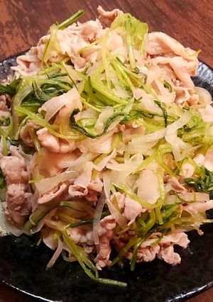 簡単美味！京みぶ菜と豚肉の温しゃぶサラダ-レシピのメイン写真