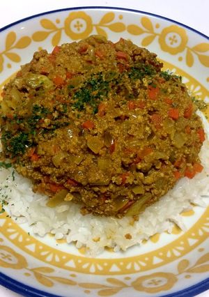 電子レンジのみ！簡単キーマカレー♪-レシピのメイン写真