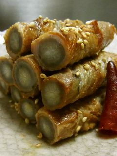 照り照りごぼうの豚肉巻き☆-レシピのメイン写真