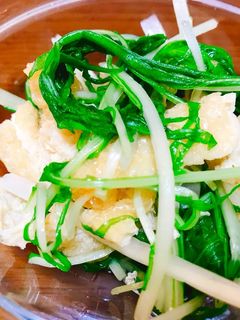 常備菜☆水菜と油揚げのお浸し-レシピのメイン写真