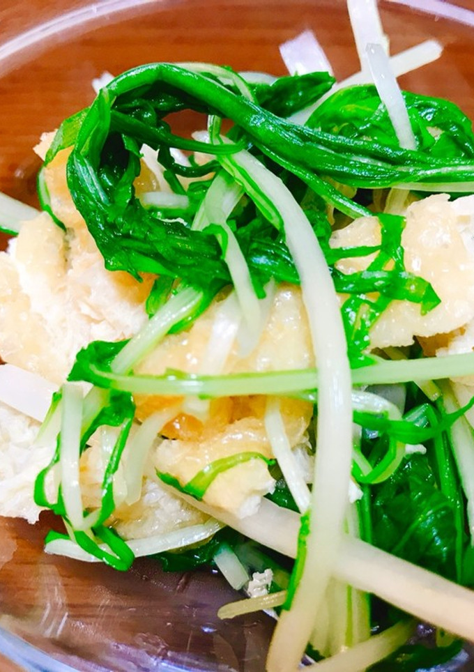 常備菜☆水菜と油揚げのお浸し-レシピのメイン写真
