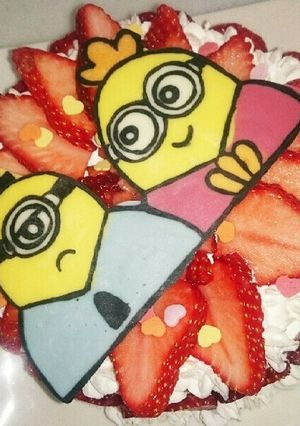 ミニオン ケーキ♡-レシピのメイン写真