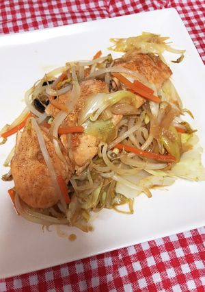簡単☆鮭のちゃんちゃん焼き風-レシピのメイン写真