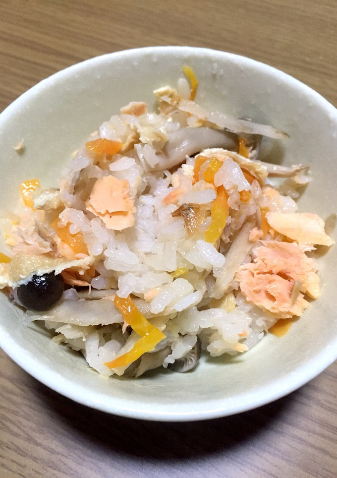 鮭の炊き込みご飯-レシピのメイン写真