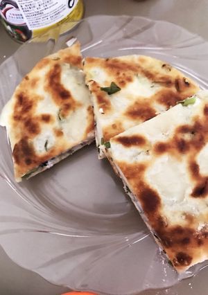 クリームチーズ入り葱花餅-レシピのメイン写真