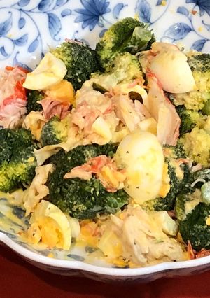 ブロッコリー☆ゆで卵☆カニカマのサラダ-レシピのメイン写真