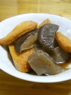 さつま揚げとこんにゃく、しいたけの煮物-レシピのメイン写真
