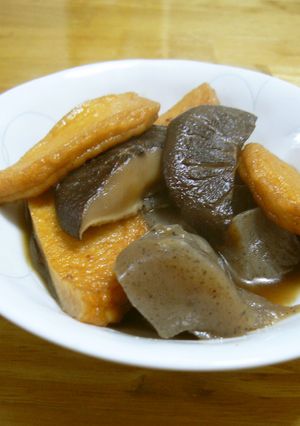 さつま揚げとこんにゃく、しいたけの煮物-レシピのメイン写真