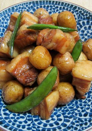新じゃがと豚バラ肉の煮物-レシピのメイン写真