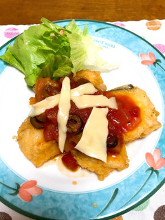 タラのフリッター☆トマトチーズを乗せて-レシピのメイン写真