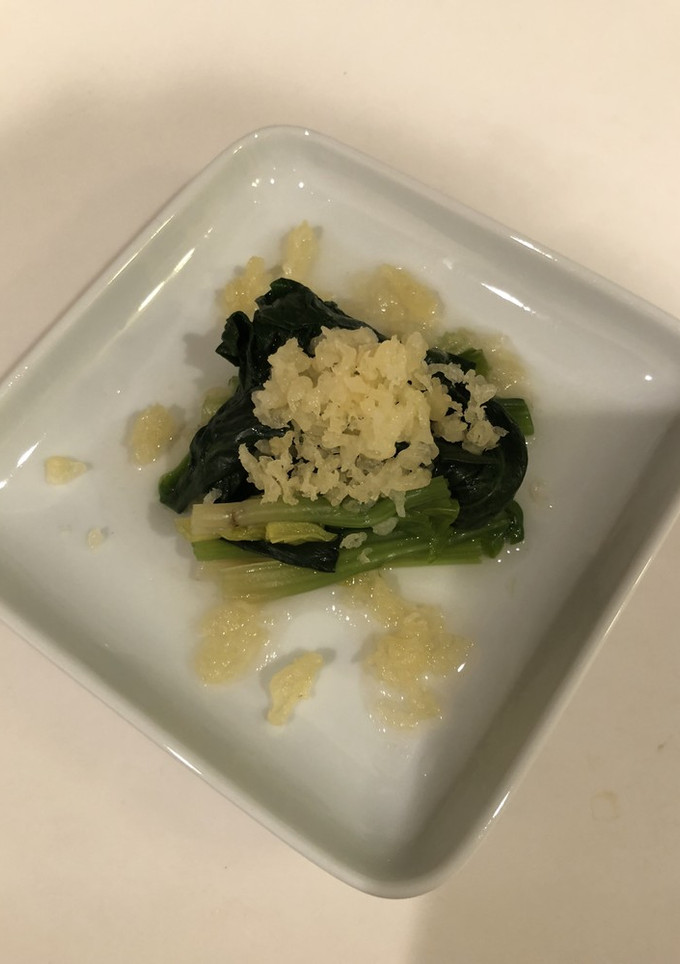 ほうれん草おひたし あげ玉のせ-レシピのメイン写真