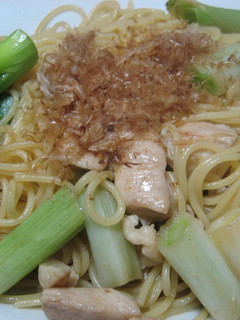 鶏肉と白ねぎの和風パスタ-レシピのメイン写真