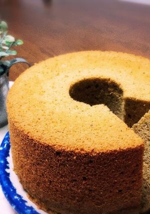 抹茶なくても粉末茶でシフォンケーキ-レシピのメイン写真